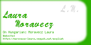 laura moravecz business card